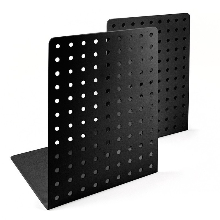 Bookends, Large, Metal, Set of 2, HEAVY DOTS