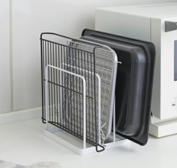 Rack for Trays, TOWER TRAY STAND, 19,5 x 16 x H 19,5 cm, White