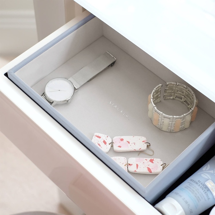 Tray for Watches and more, Open, Deep, CLASSIC STACKERS, 25 x 18 x H 6 cm, Lavander