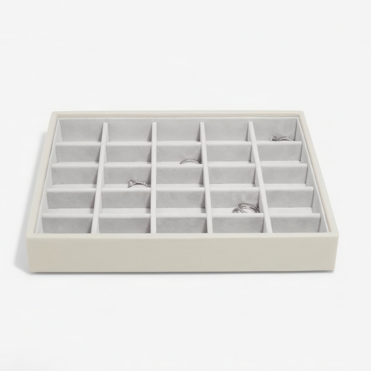 Tray for Jewellery, 25 Compartments, CLASSIC STACKERS, 25 x 18 x H 3,7 cm