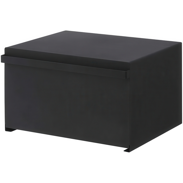 Steel Bread box, TOWER BREAD CASE, 40 x 34,5 x H 24 cm, Yamazaki, Black