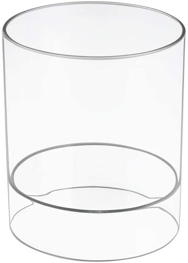 Container for headbands & brushes, HAIR ACCESSORY HOLDER, Ø 14 x H17 cm, Transparent