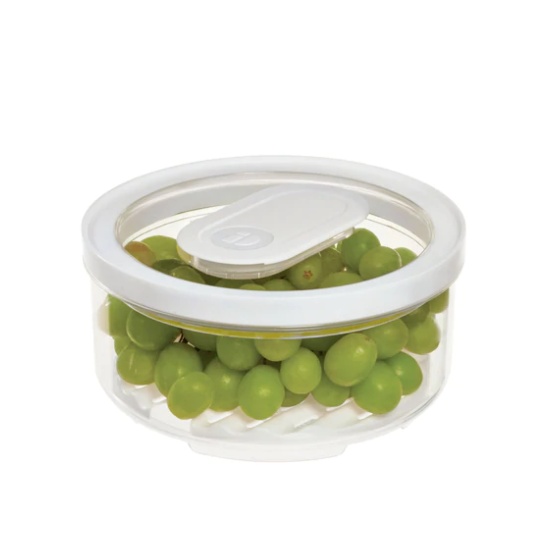 Food Storage, Anti-Microbial, FRESH SMALL PRODUCE BOWL, Ø 18,5 x H 9,5 cm, Clear / White