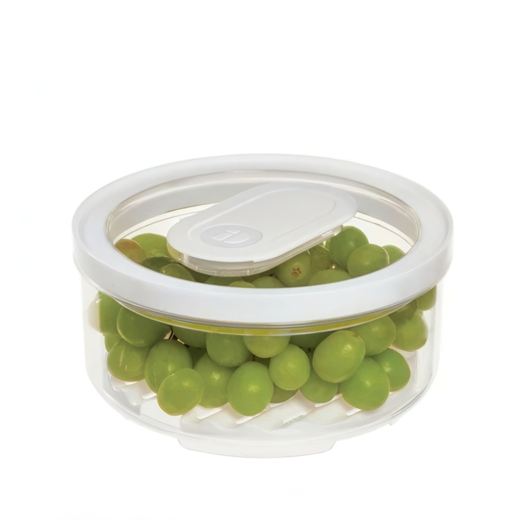 Food Storage, Anti-Microbial, FRESH SMALL PRODUCE BOWL, Ø 18,5 x H 9,5 cm, Clear / White