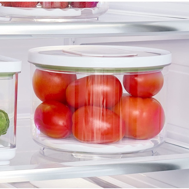 Food Storage, Anti-Microbial, ID FRESH LARGE PRODUCE BOWL, Ø 21 x H 14,5 cm, Clear / White