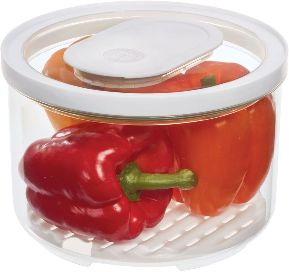 Food Storage, Anti-Microbial, ID FRESH LARGE PRODUCE BOWL, Ø 21 x H 14,5 cm, Clear / White