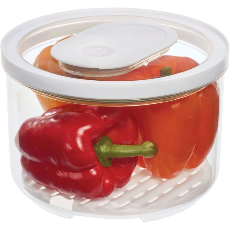 Food Storage, Anti-Microbial, ID FRESH LARGE PRODUCE BOWL, Ø 21 x H 14,5 cm, Clear / White