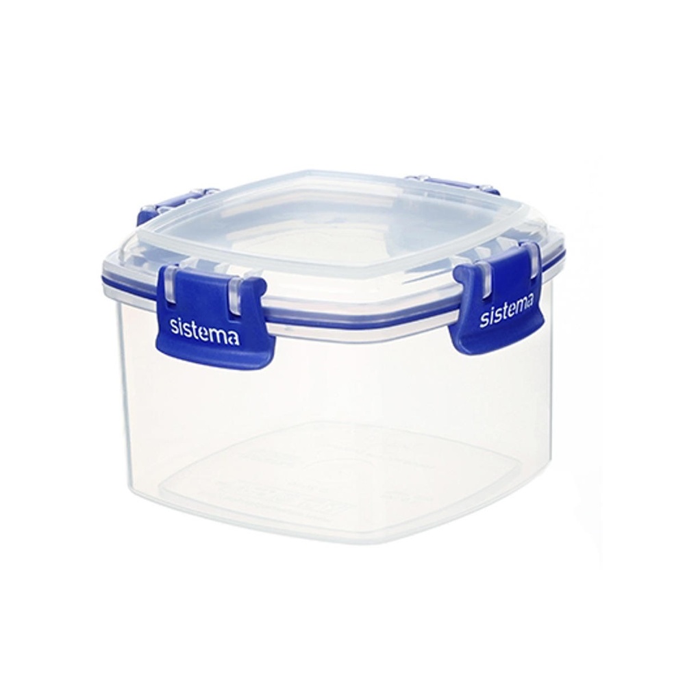 Canister, 0,4 L, KLIP IT PLUS CRACKER, Clear / Blue