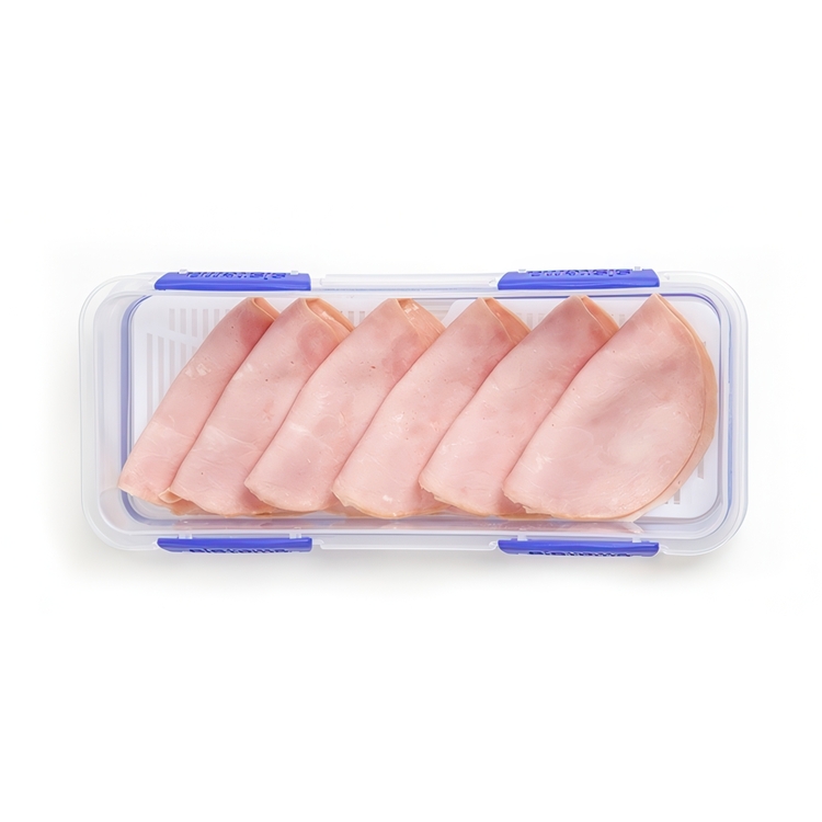 Fridge storage, Long Rectangle, DELI STORER, 1,75 L, Klear / Blue