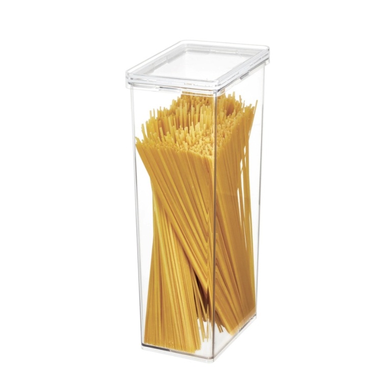 Container for Dry Food, 3,3 L, THE HOME EDIT PASTA CANISTER, Transparent