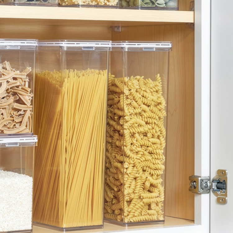 Container for Dry Food, 3,3 L, THE HOME EDIT PASTA CANISTER, Transparent