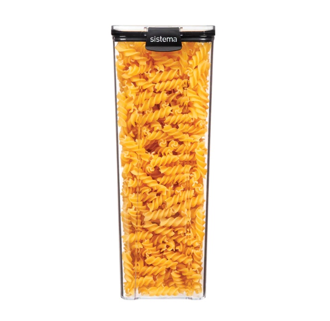 Canister, 1,9 l, TRITAN ULTRA SQUARE, Clear / Black