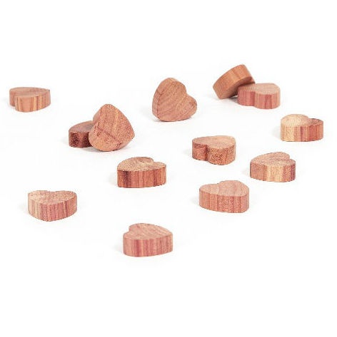 Cedar Hearts, Set of 15, PETIT COEUR, Nature