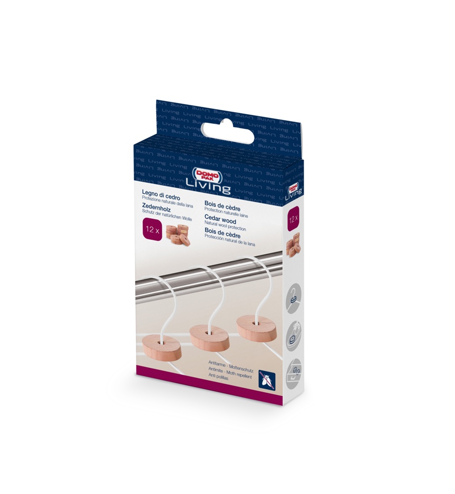 Ceder wood rings, Set of 12, LEGNO DI CEDRO, Ø 4 cm, Nature