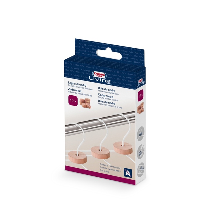 Ceder wood rings, Set of 12, LEGNO DI CEDRO, Ø 4 cm, Nature