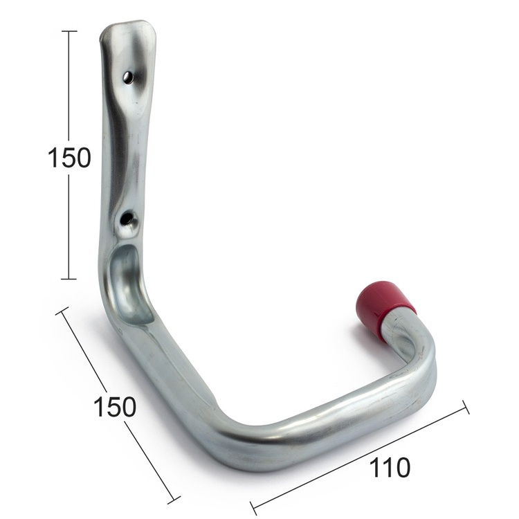 Utility hook / Bicycle hook, 15 cm, HABO, Steel