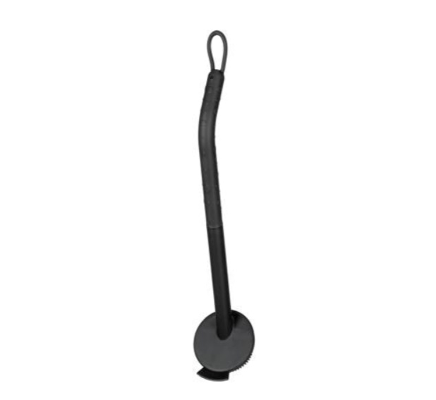 Washing up Brush with scraper, OUTDOOR, Black
