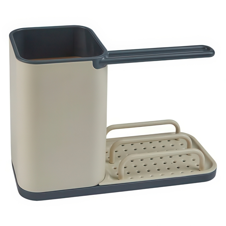 Sink tidy, NEO 3 IN 1, 21 x 9 x H14,5 cm, Beige / Grey