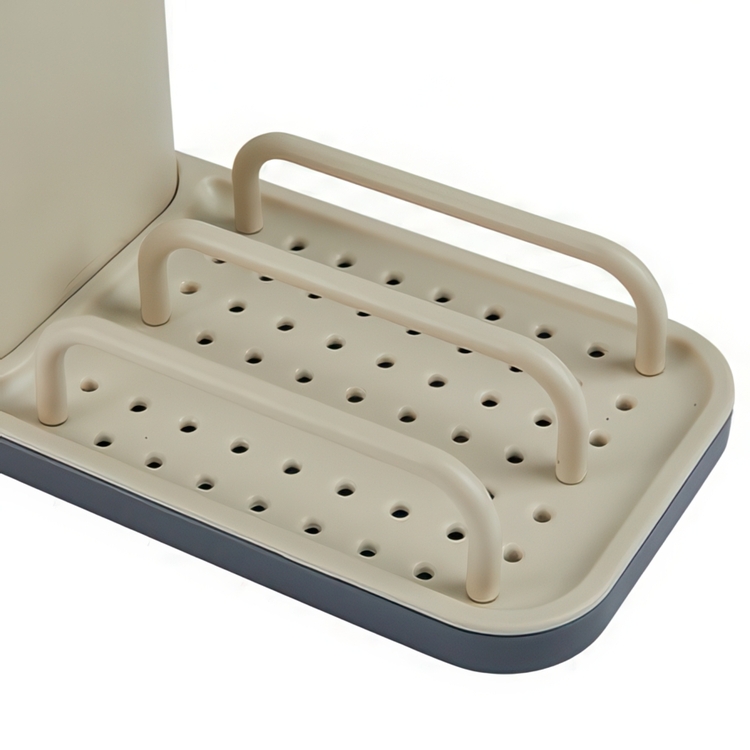 Sink tidy, NEO 3 IN 1, 21 x 9 x H14,5 cm, Beige / Grey