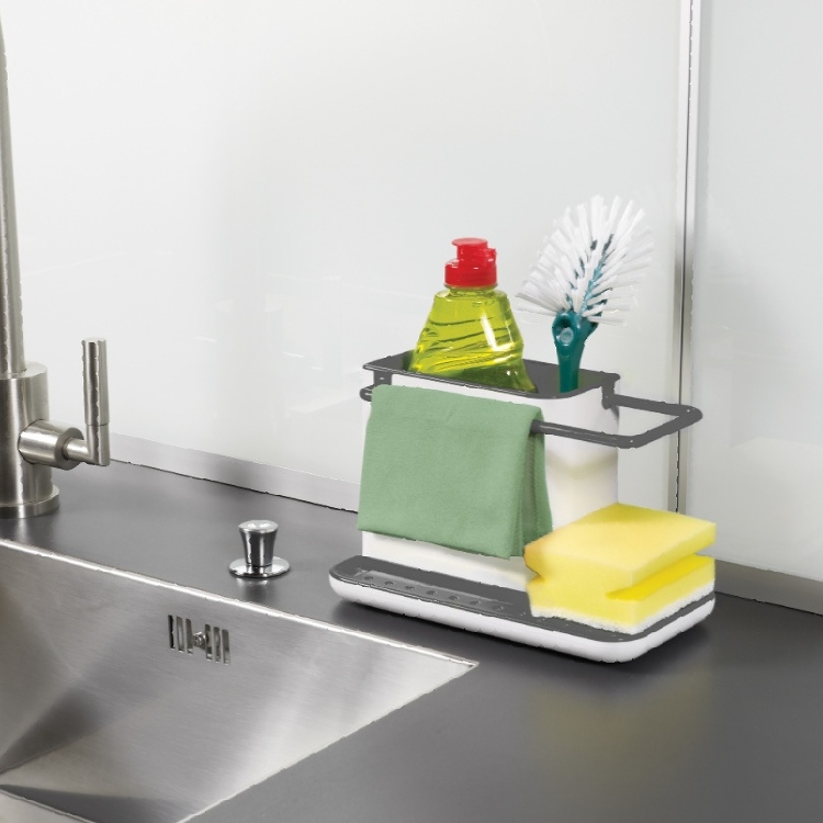 Sink storage with dishcloth holder, Joseph Joseph