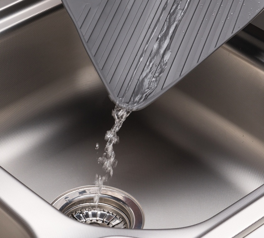 Draining mat, 5FIVE, 40.5 x 30,5 cm, Grey