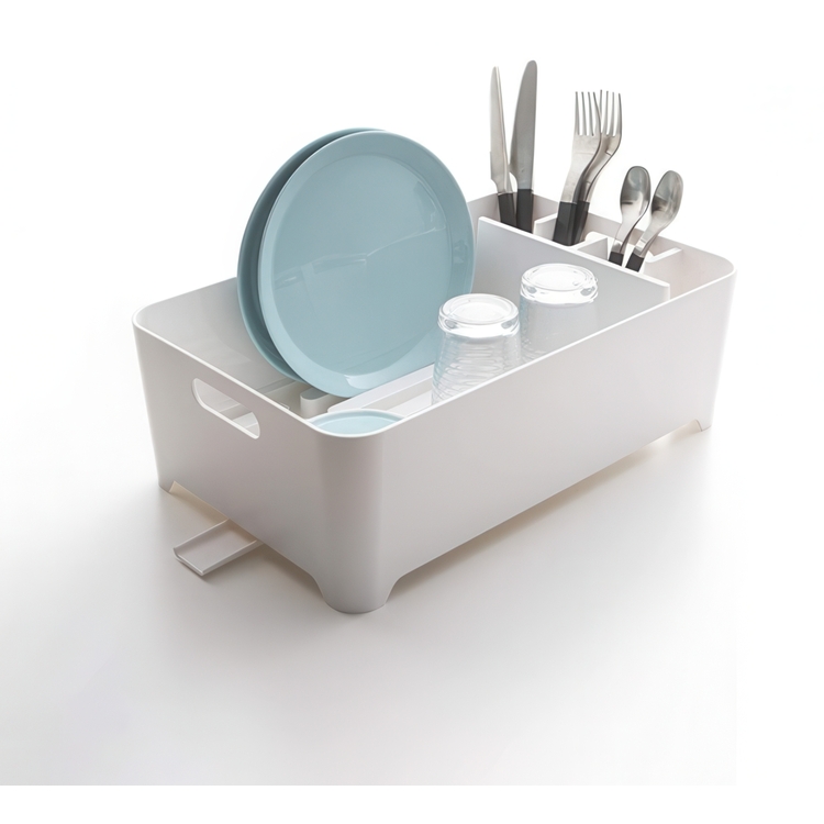 Dish Rack, TOWER COMPACT, 38 x 24 x H 13 cm, Yamazaki, White