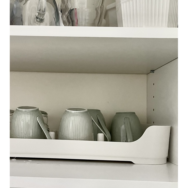 Dish rack, Compact, ID RPET MINI DRAINER, 43 x 19 x H 7,6 cm, White