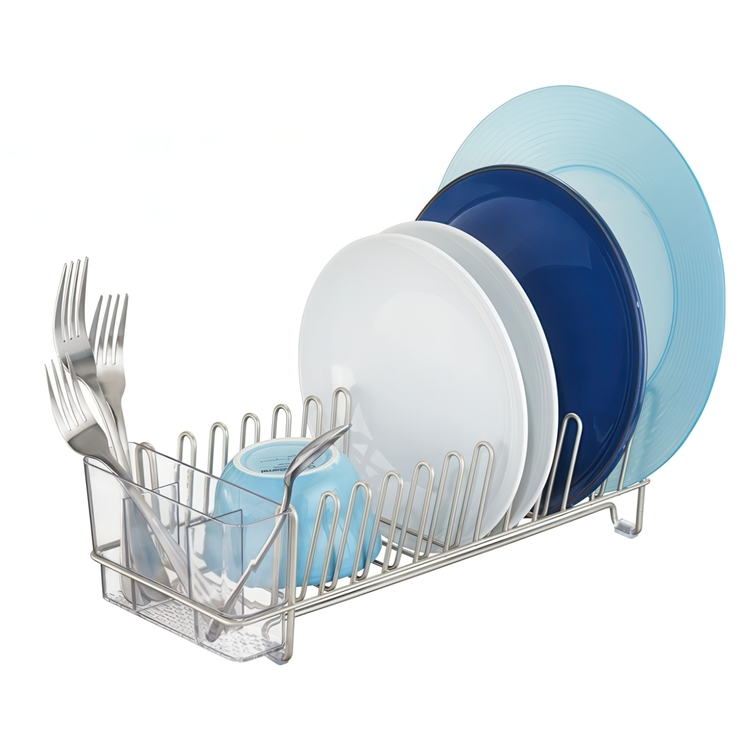 Dish rack, Compact, ID CLASSICO DRAINER, 30,5 x 13,5 x H10 cm, Silver