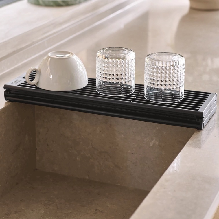 Draining Mat, PLATFORM SINK DRAINER, Joseph Joseph, Grey