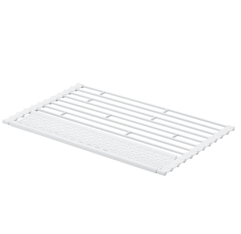 Draining Mat, TOWER FOLDABLE DRAINER, 42 x 26 x H 0,8 cm, Yamazaki, White