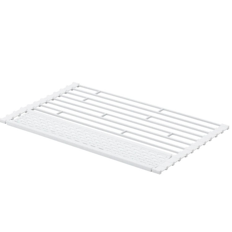 Draining Mat, TOWER FOLDABLE DRAINER, 42 x 26 x H 0,8 cm, Yamazaki, White