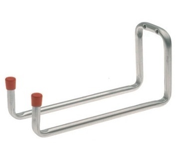 Utility hook, bent, 32 cm, HABO 8530, Silver / Red