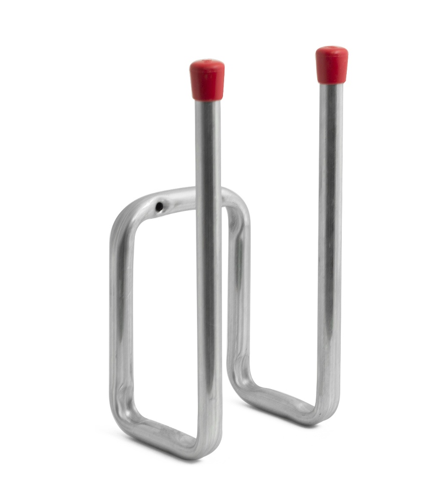 Utility hook, bent, HABO BOOTHOLDER, Steel / Red