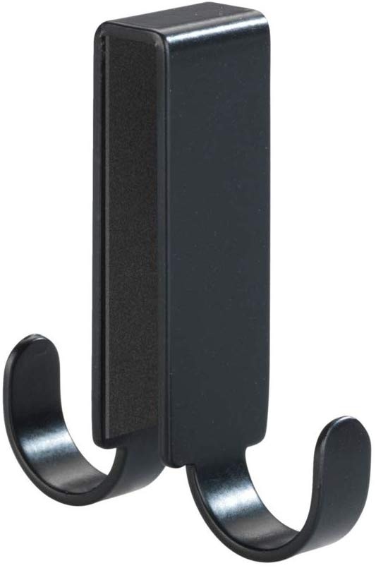 Double hook for shower walls, 8 mm, VIESTE, Black