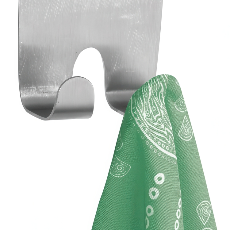 Double Hook for door, Metal, FORMA OTC, Silver