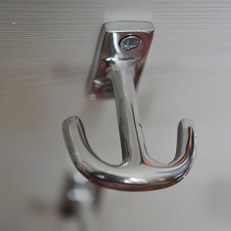 Double hook for hat shelf, ANCHOR, Exmez, Aluminum