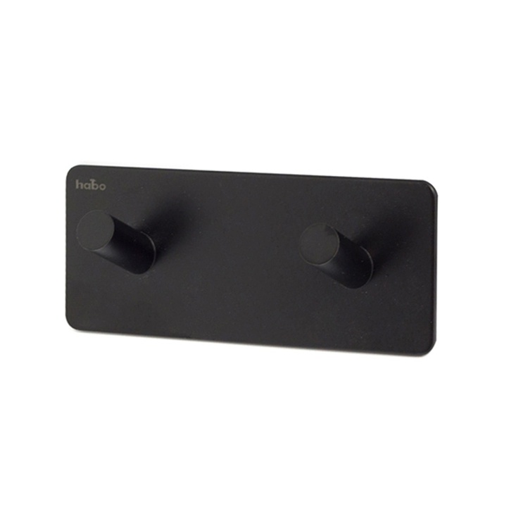 Double hook, Self-adhesive, Square, HABO EDGE, 12 x H 5 cm