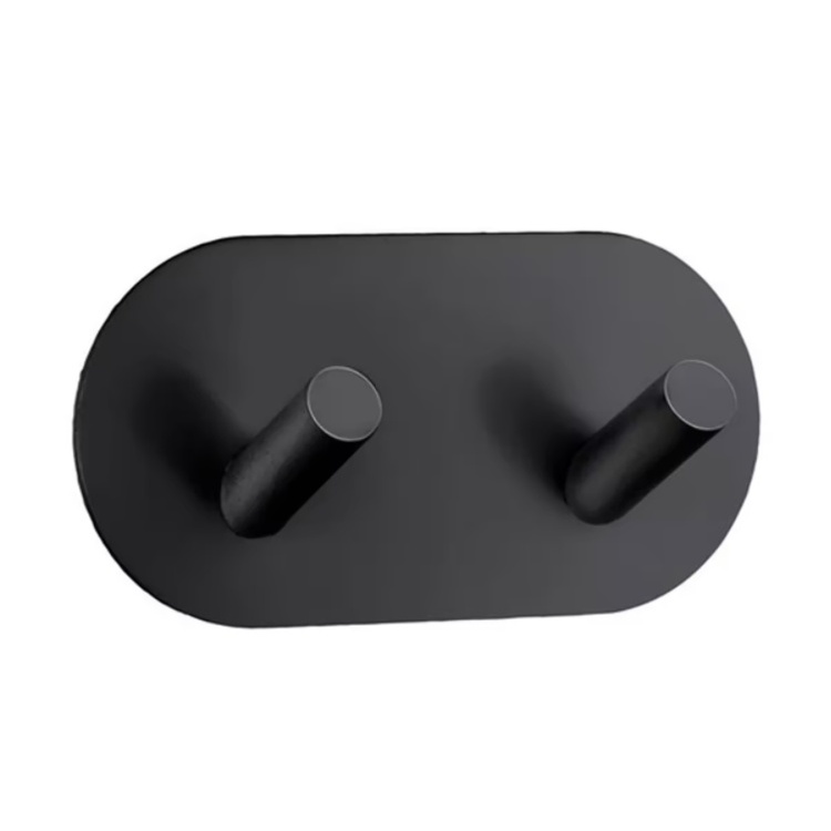 Double hook, Self-adhesive, Round, BESLAGSBODEN, 9,6 x H 4,8 cm