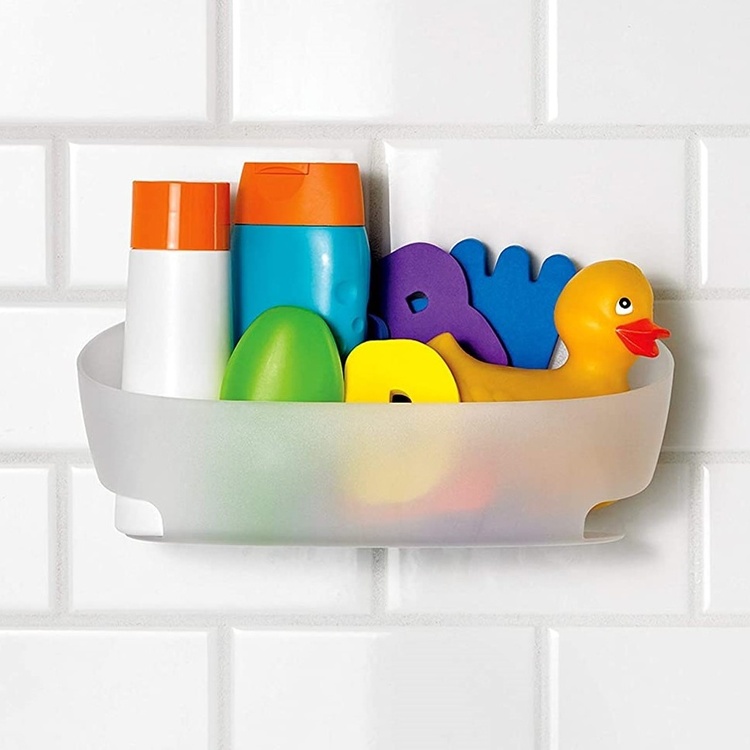 Shower Caddy, Adhesive, COMMAND, 30 x 11 x H12 cm, Frosted White