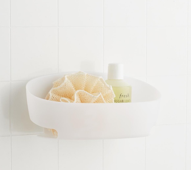 Shower Caddy, Adhesive, COMMAND, 30 x 11 x H12 cm, Frosted White