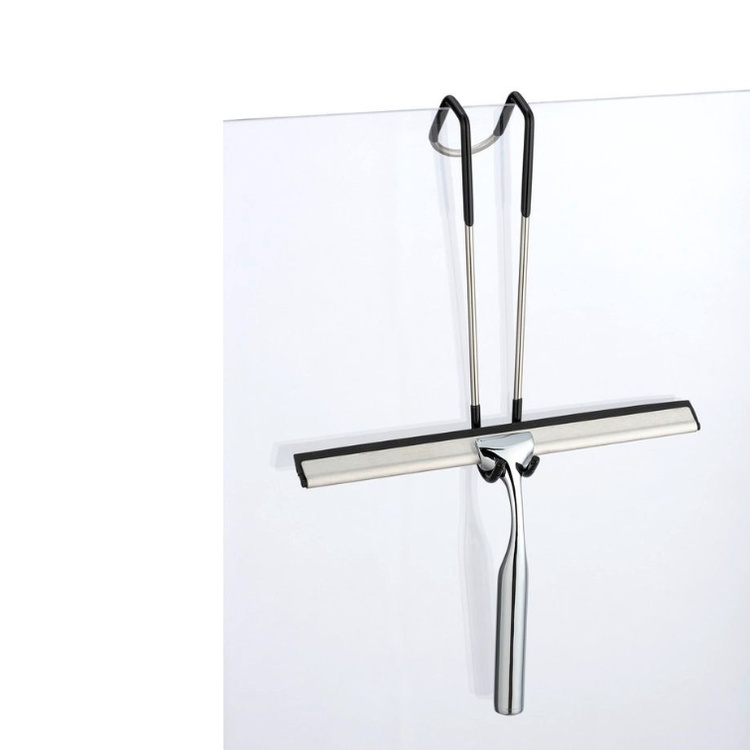 Squeegee with hooks, TERNI, 24,5 x H 16,5 cm, Chrome