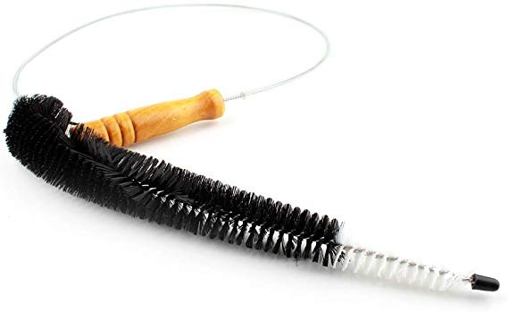 Radiator Brush, Extra Long. HEIZKÖRPER- BÜRSTE, 120 cm, Nature / Black