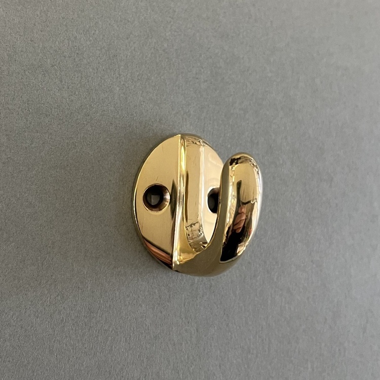 Hook, Mini, EXMEZ, H 3,3 cm, Brass