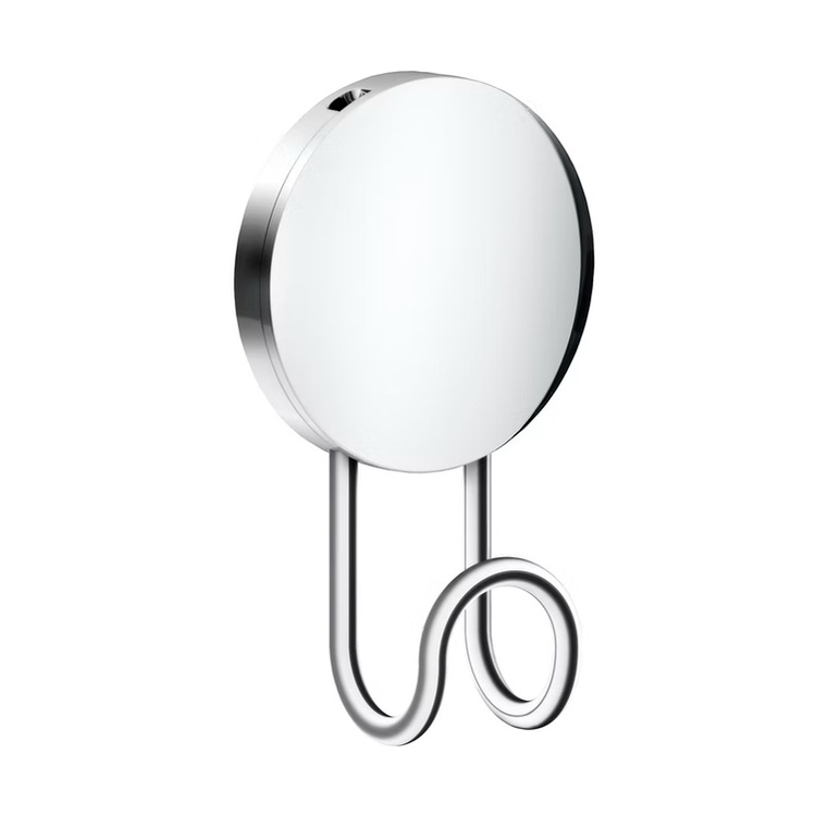 Towel hook, Self-adhesive, BESLAGSBODEN, 5,5 x H 9 cm, Chrome