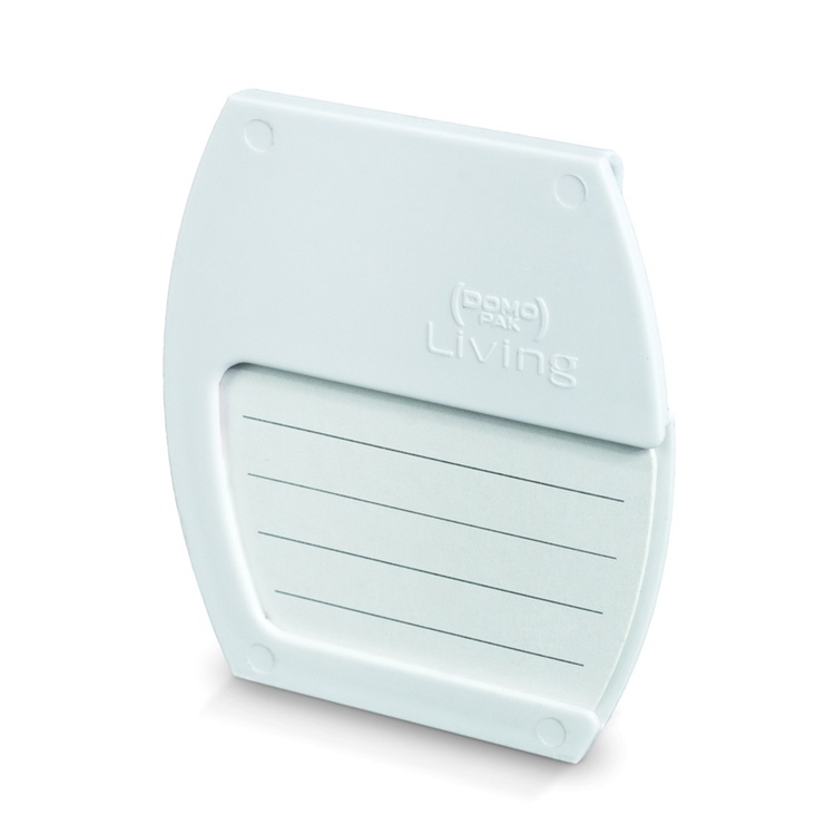Labels for baskets and boxes, 4 pieces, BIN CLIPS, 7 x 8 cm, White