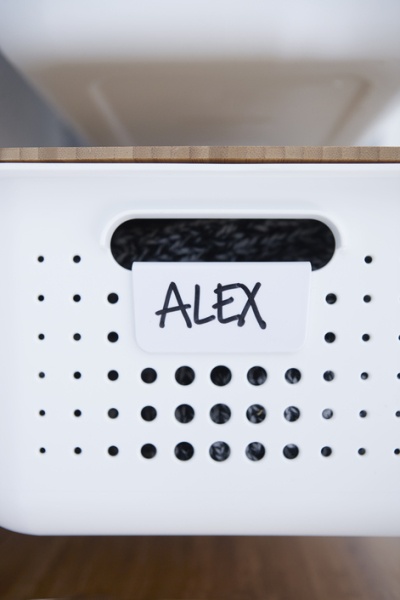 Labels, Set of 2, SMARTSTORE BASKETS TAGS, 6,5 x H 3,5 cm, White