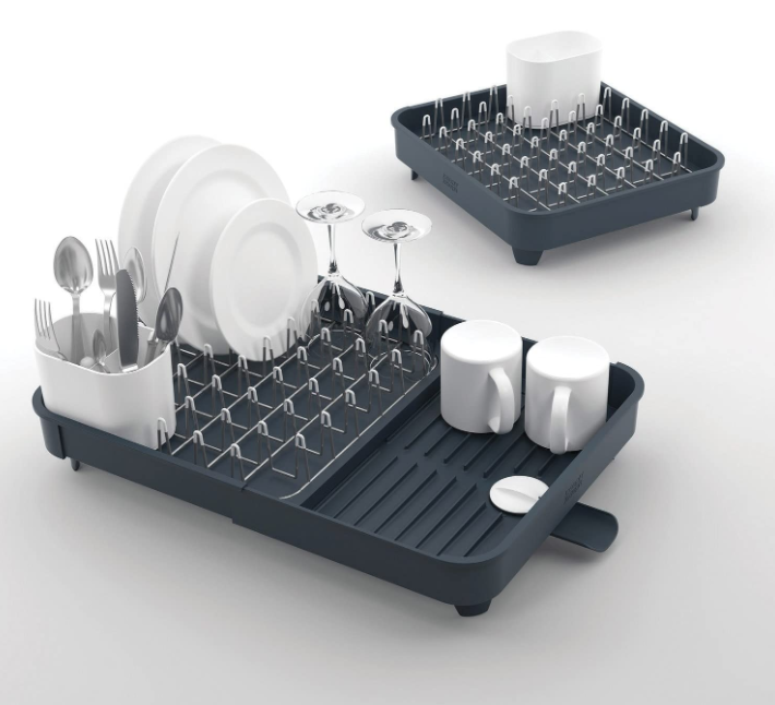 Expandable Dish Drainer, EXTEND, 32 - 52, 5 x 36,5 x H 16 cm, Joseph Joseph, Grey