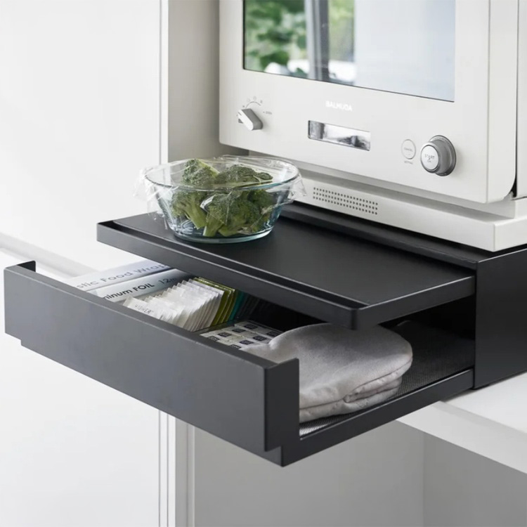 Extra Storage, Metal, LARGE TOWER COUNTERTOP DRAWER, 45 x 39,3 x H 13,5 cm, Yamazaki