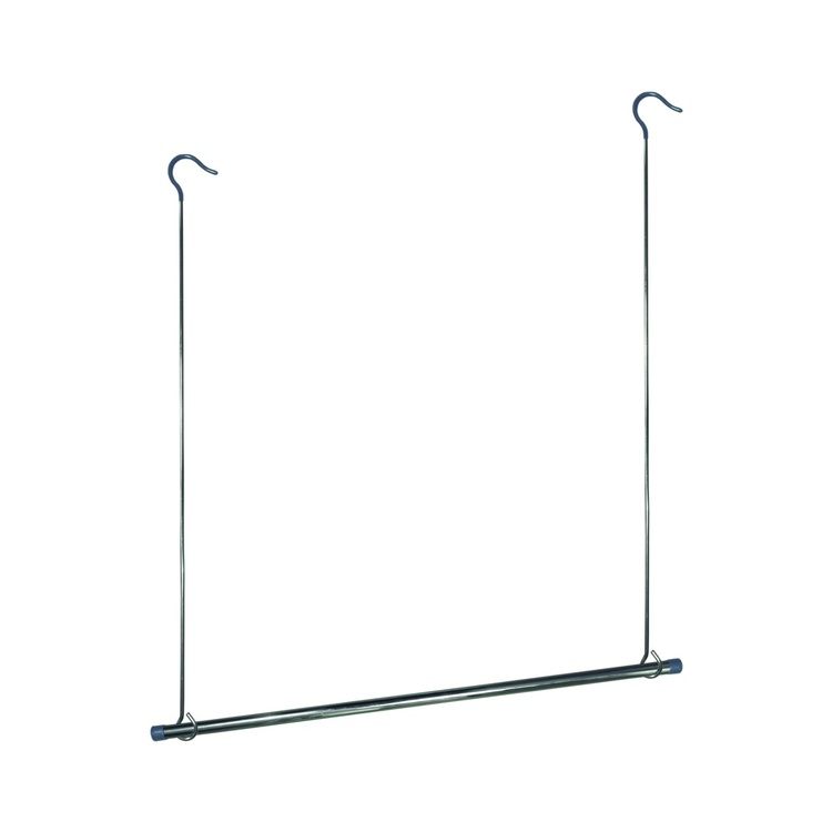 Extra Wardrobe Bar, Metal, WARDROBE BAR, 77 x H 85 cm, Silver