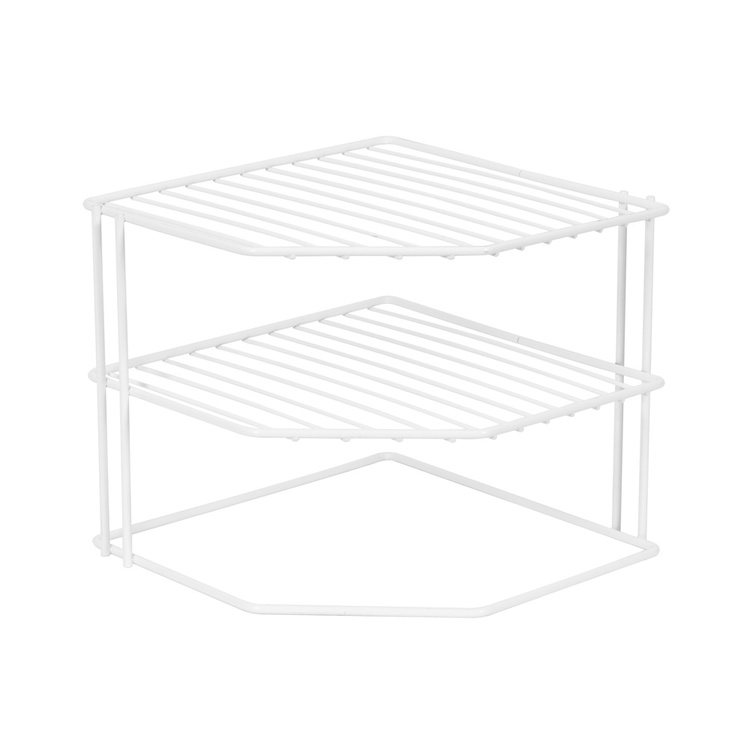 Extra shelf with 3 shelves, CORNER SHELF, 24 x 23 x H 20,5 cm, White